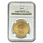 1927 $20 St Gaudens Gold Double Eagle MS-67 NGC