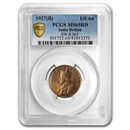 1927 (B) British India Copper 1/4 Anna MS-65 PCGS (Red) 1927 (B) British India Copper 1/4 Anna MS-65 PCGS (Red)
