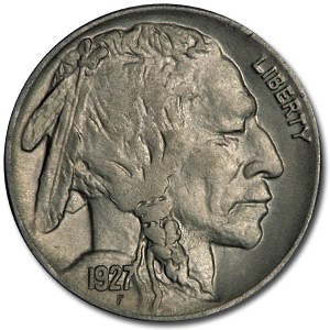 1927 Buffalo Nickel AU