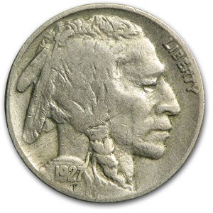1927 Buffalo Nickel Fine 1927 Buffalo Nickel Fine