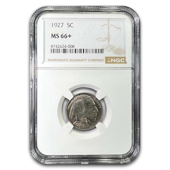 1927 Buffalo Nickel MS-66+ NGC