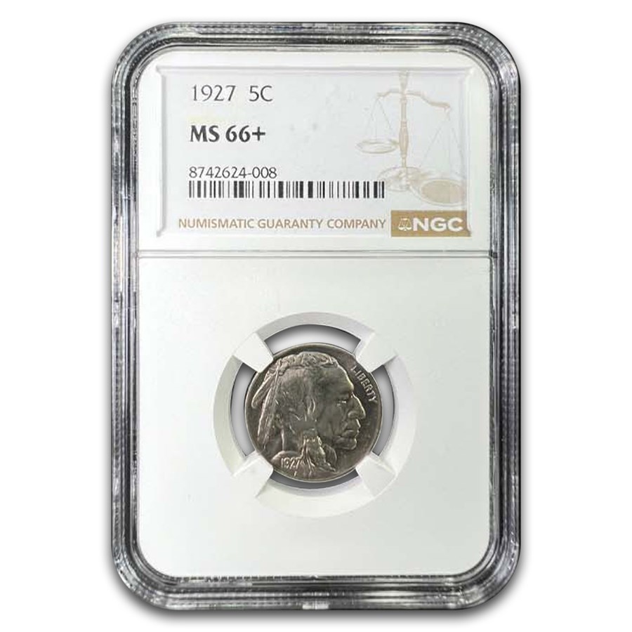 1927 Buffalo Nickel MS-66+ NGC