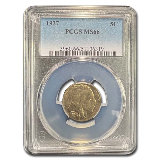 1927 Buffalo Nickel MS-66 PCGS 1927 Buffalo Nickel MS-66 PCGS