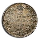 1927 Canada Silver 25 Cents George V AU-58 PCGS