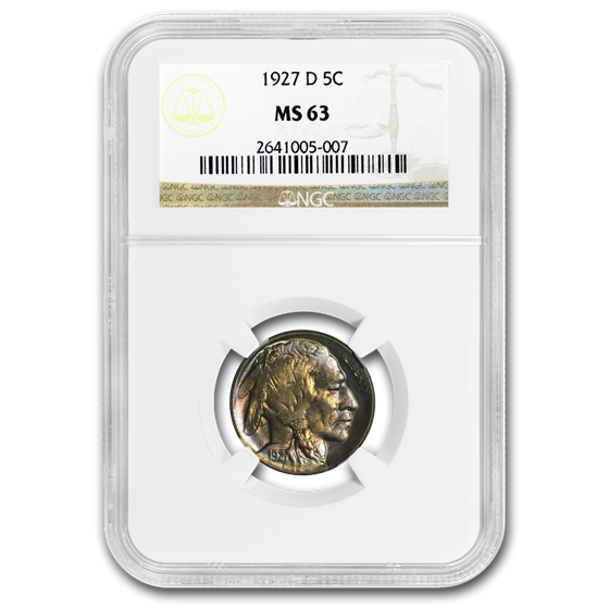 1927-D Buffalo Nickel MS-63 NGC 1927-D Buffalo Nickel MS-63 NGC