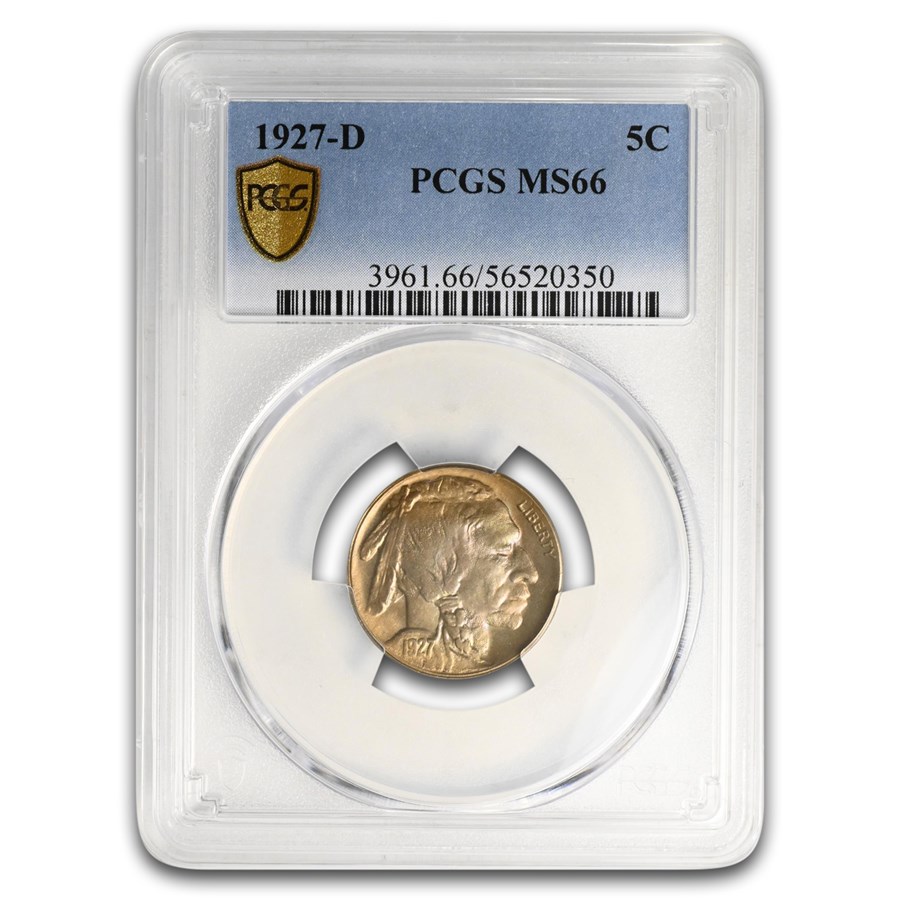 1927-D Buffalo Nickel MS-66 PCGS