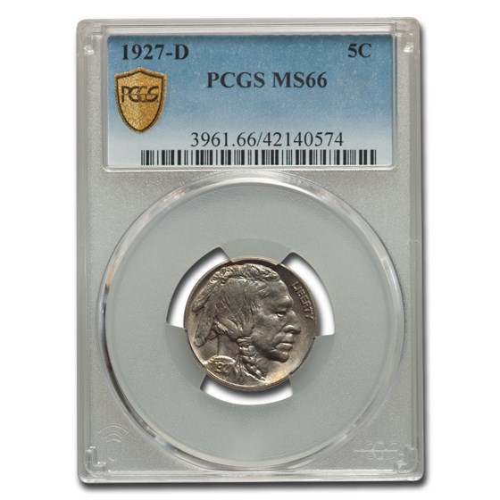 1927-D Buffalo Nickel MS-66 PCGS 1927-D Buffalo Nickel MS-66 PCGS