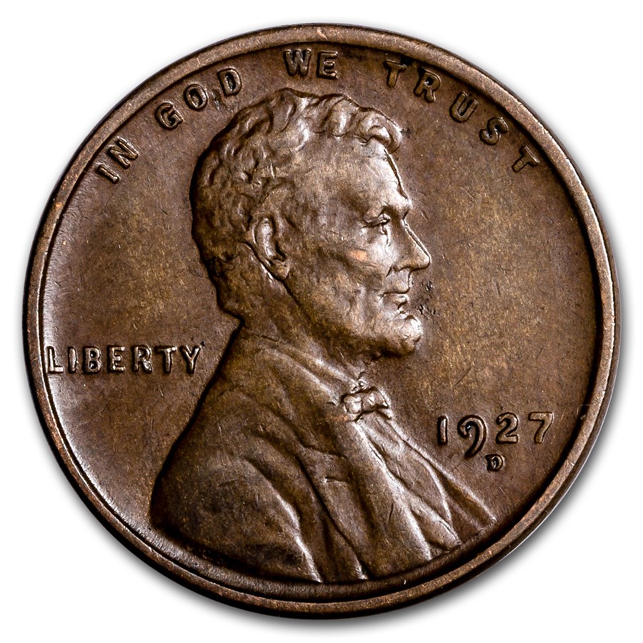 1927-D Lincoln Cent AU