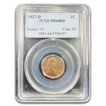 1927-D Lincoln Cent MS-64 PCGS (Red)