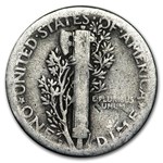 1927-D Mercury Dime Good/VG