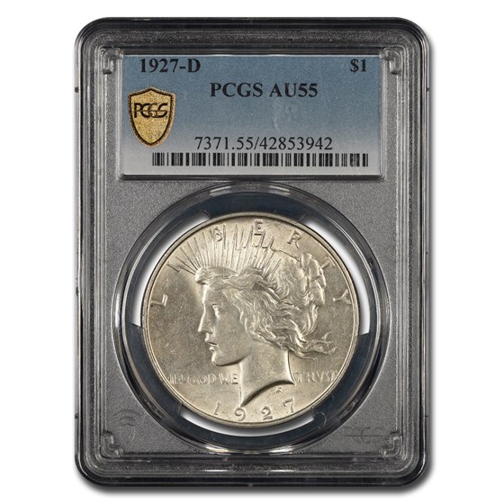 1927-D Peace Dollar AU-55 PCGS 1927-D Peace Dollar AU-55 PCGS
