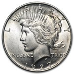 1927-D Peace Dollar AU-58