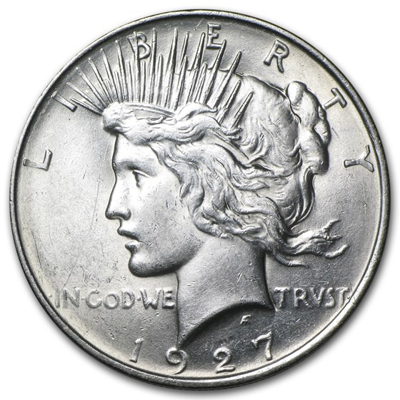 1927-D Peace Dollar AU 1927-D Peace Dollar AU