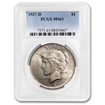 1927-D Peace Dollar MS-61 PCGS