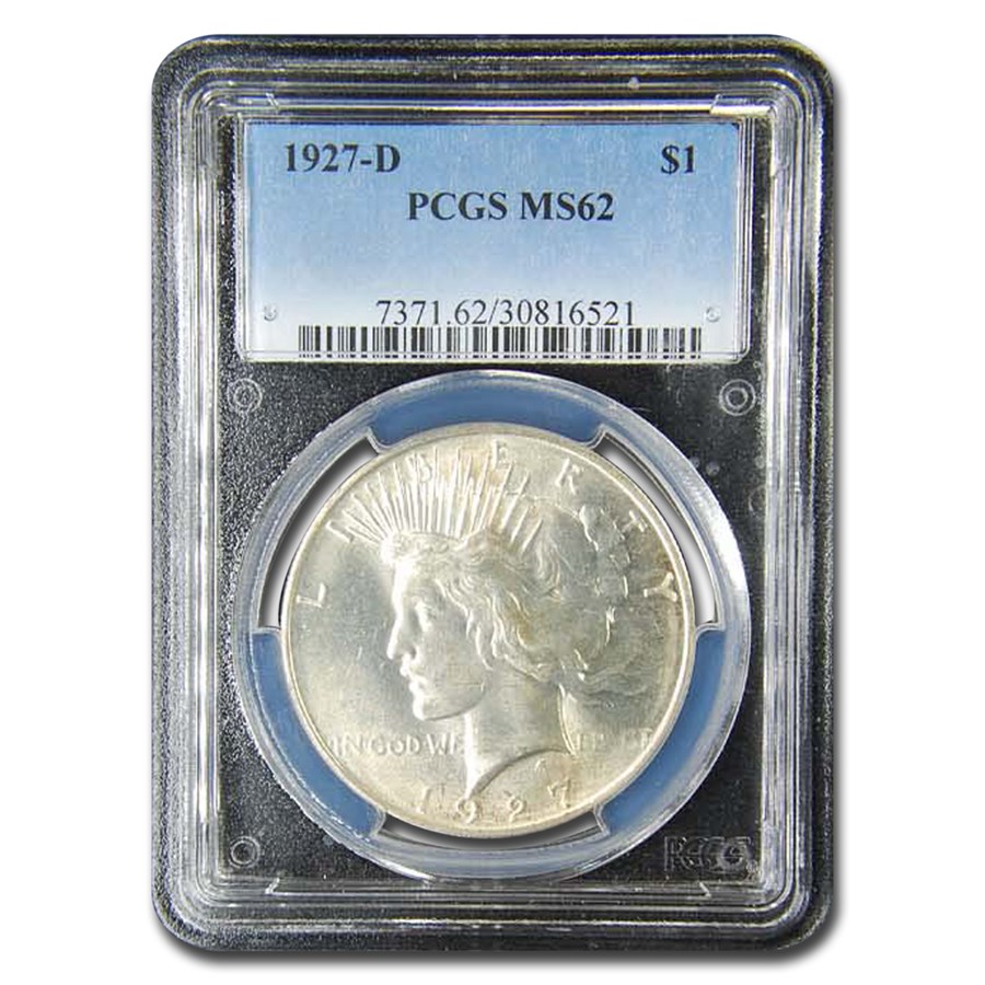 1927-D Peace Dollar MS-62 PCGS