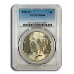 1927-D Peace Dollar MS-64 PCGS