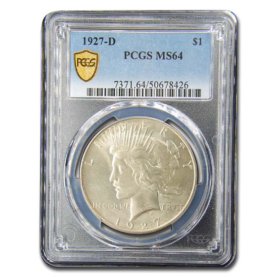 1927-D Peace Dollar MS-64 PCGS 1927-D Peace Dollar MS-64 PCGS