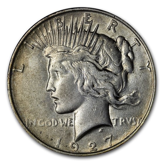1927-D Peace Dollar XF Details (Cleaned) 1927-D Peace Dollar XF Details (Cleaned)