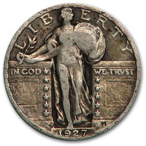1927-D Standing Liberty Quarter Fine 1927-D Standing Liberty Quarter Fine