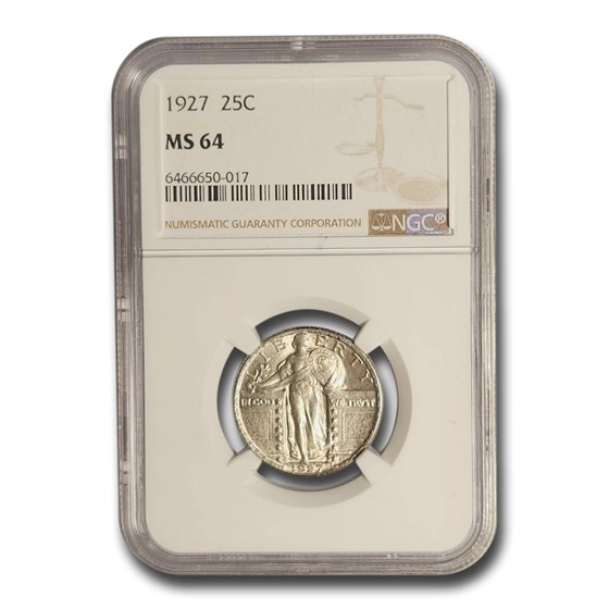 1927-D Standing Liberty Quarter MS-64 NGC 1927-D Standing Liberty Quarter MS-64 NGC