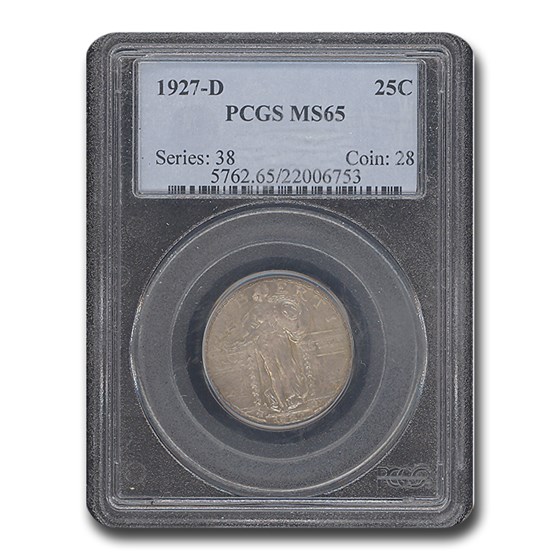 1927-D Standing Liberty Quarter MS-65 PCGS 1927-D Standing Liberty Quarter MS-65 PCGS
