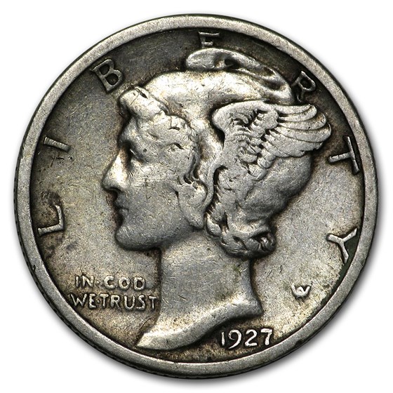 1927 Mercury Dime Good/VF 1927 Mercury Dime Good/VF