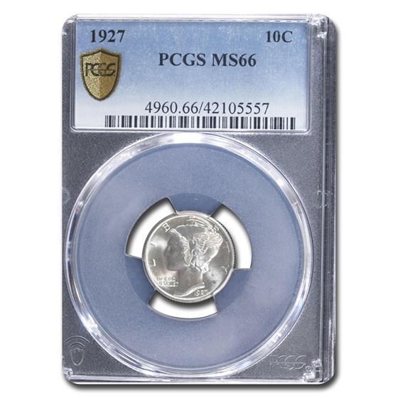 1927 Mercury Dime MS-66 PCGS 1927 Mercury Dime MS-66 PCGS