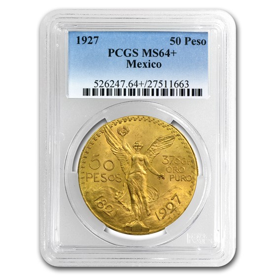 1927 Mexico Gold 50 Pesos MS-64+ PCGS 1927 Mexico Gold 50 Pesos MS-64+ PCGS