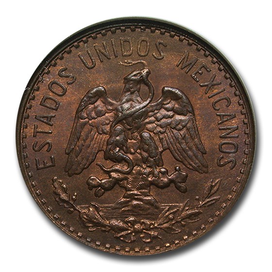 1927-Mo Mexico 2 Centavos MS-65 NGC (Red/Brown) 1927-Mo Mexico 2 Centavos MS-65 NGC (Red/Brown)