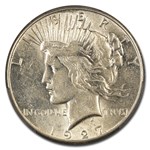 1927 Peace Dollar AU-58 PCGS