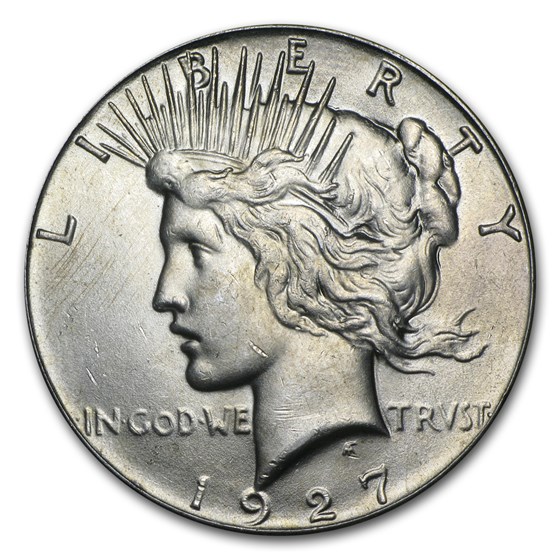 1927 Peace Dollar BU (Cleaned) 1927 Peace Dollar BU (Cleaned)