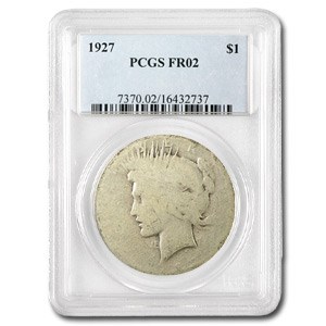 1927 Peace Dollar Fair-2 PCGS (Low Ball Registry) 1927 Peace Dollar Fair-2 PCGS (Low Ball Registry)