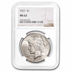 1927 Peace Dollar MS-62 NGC
