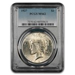 1927 Peace Dollar MS-62 PCGS