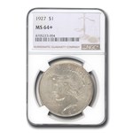 1927 Peace Dollar MS-64+ NGC