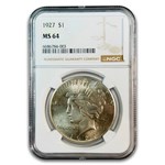 1927 Peace Dollar MS-64 NGC