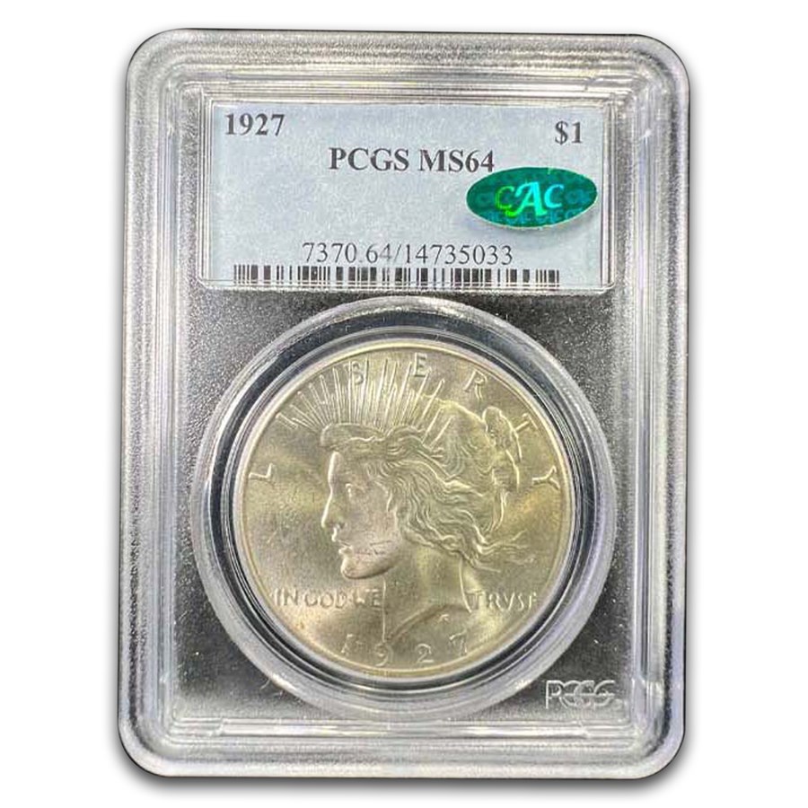 1927 Peace Dollar MS-64 PCGS (CAC)