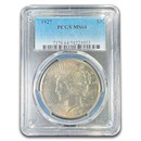 1927 Peace Dollar MS-64 PCGS