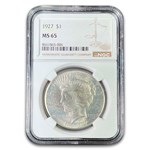 1927 Peace Dollar MS-65 NGC