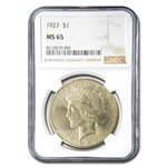1927 Peace Dollar MS-65 NGC