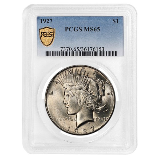 1927 Peace Dollar MS-65 PCGS 1927 Peace Dollar MS-65 PCGS