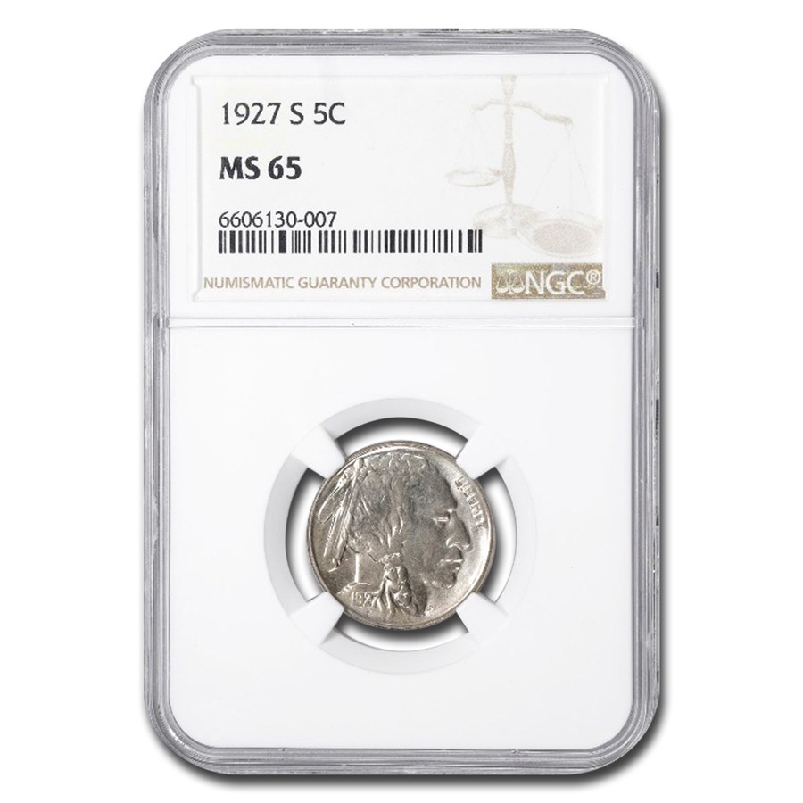 1927-S Buffalo Nickel MS-65 NGC