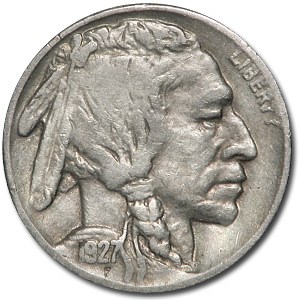 1927-S Buffalo Nickel VF