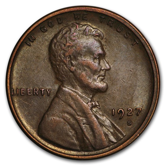 1927-S Lincoln Cent AU 1927-S Lincoln Cent AU