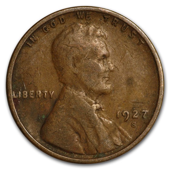 1927-S Lincoln Cent Good/Fine 1927-S Lincoln Cent Good/Fine