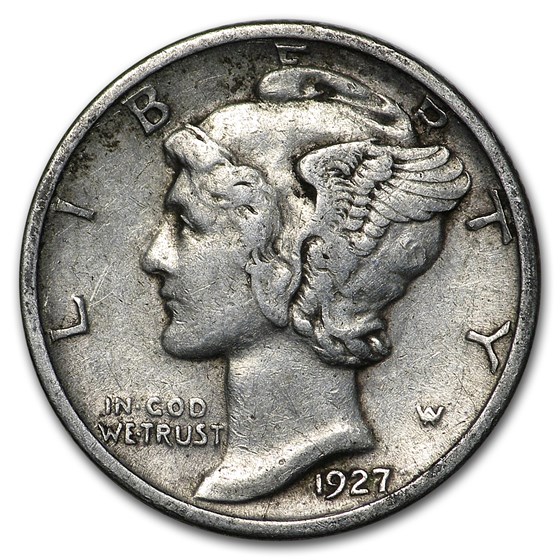 1927-S Mercury Dime VF 1927-S Mercury Dime VF