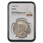 1927-S Peace Dollar AU-55 NGC