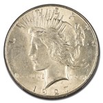 1927-S Peace Dollar AU-58 PCGS