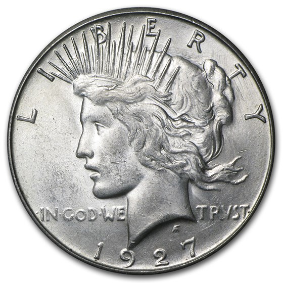 1927-S Peace Dollar BU