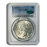 1927-S Peace Dollar MS-62 PCGS CAC